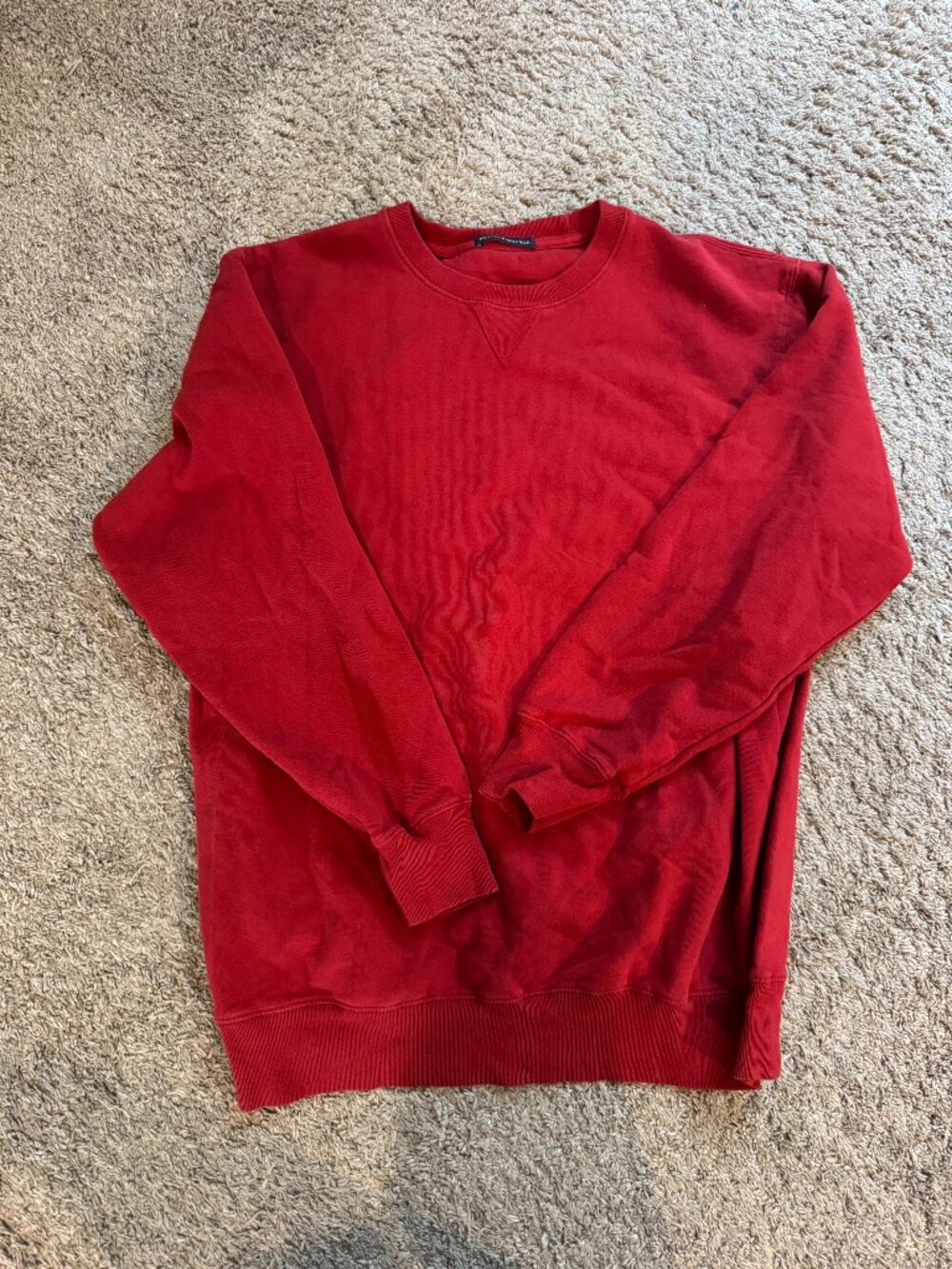 Brandy Melville Red Crew Sweatshirt